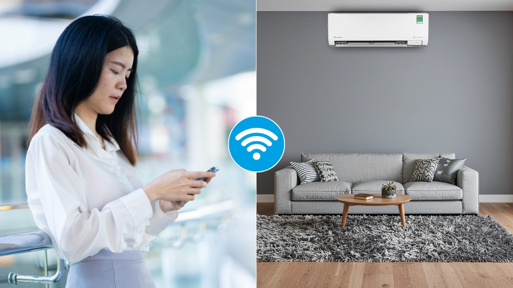 Điều khiển thông minh qua ứng dụng Daikin Air Select trên Máy Lạnh Daikin FTKM35AVMV