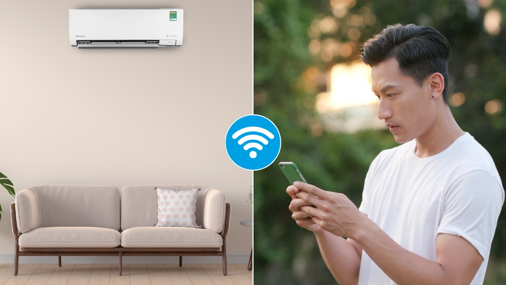 Điều khiển máy lạnh Daikin FTKM60AVMV từ xa qua ứng dụng Daikin Air Select