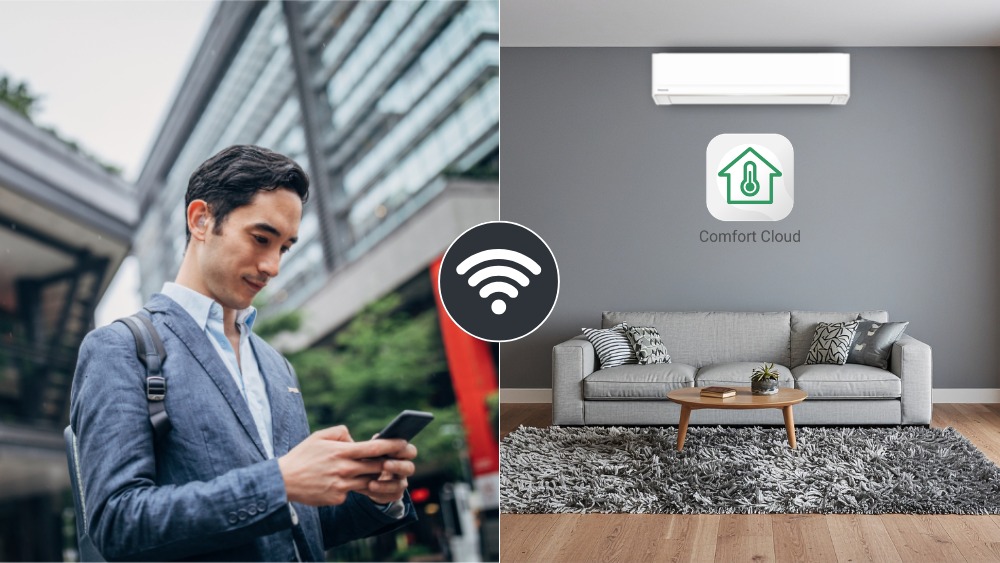 Điều khiển máy lạnh Panasonic CU/CS-PU24CKH-8D từ xa dễ dàng