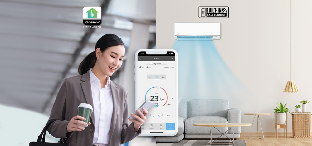 Kết nối Wi-Fi điều khiển máy lạnh 2 chiều CU/CS-YZ18AKH-8 từ xa