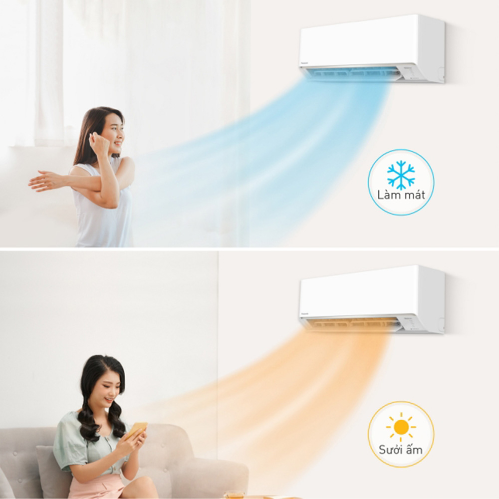 Máy lạnh 2 chiều CU/CS-YZ18AKH-8 làm lạnh và sưởi ấm tiện lợi