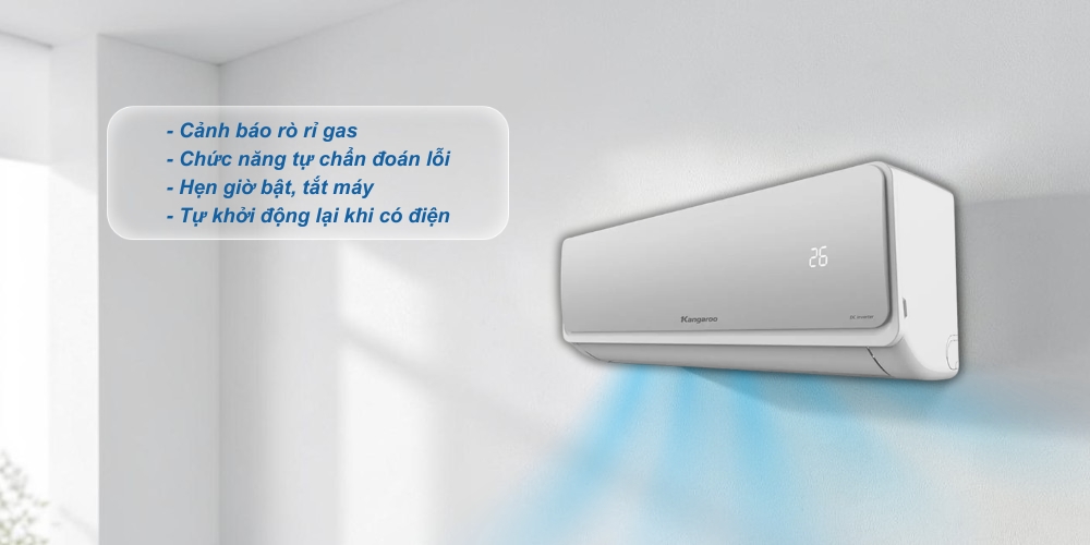 Máy Lạnh 2 Hp KG18ACI tích hợp nhiều tiện ích thông minh