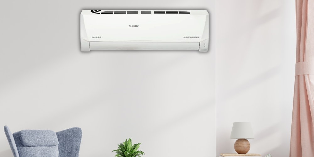 Máy Lạnh AH-X18DEW màu trắng trang nhã, kiểu dáng gọn gàng hiện đại