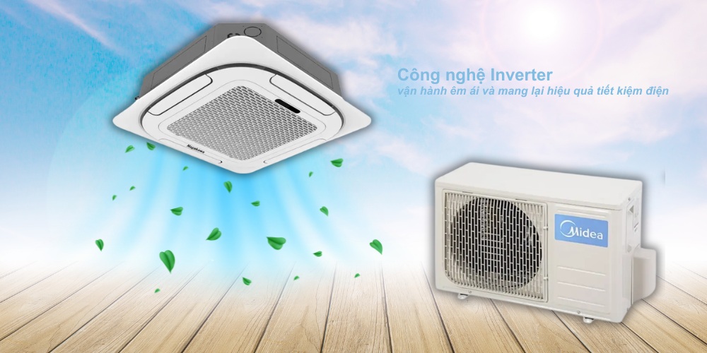Máy Lạnh Âm Trần Inverter MCD1-18CRDN8 vận hành êm ái và tiết kiệm điện