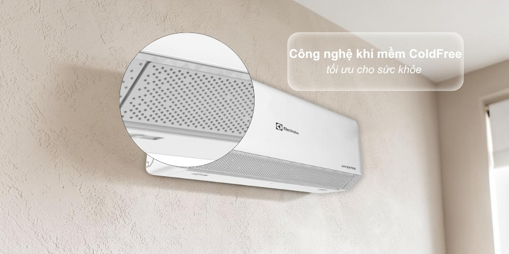 Máy Lạnh Electrolux ESV18C6CF mang đến luồng gió dịu nhẹ