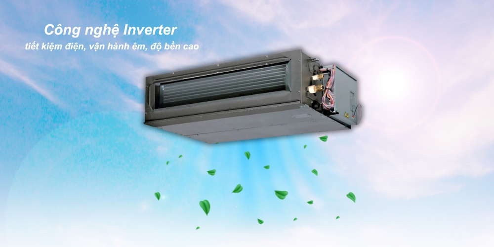 Máy Lạnh Giấu Trần Ống Gió Inverter FDUM71YA-W5 tiết kiệm điện năng, hoạt động êm