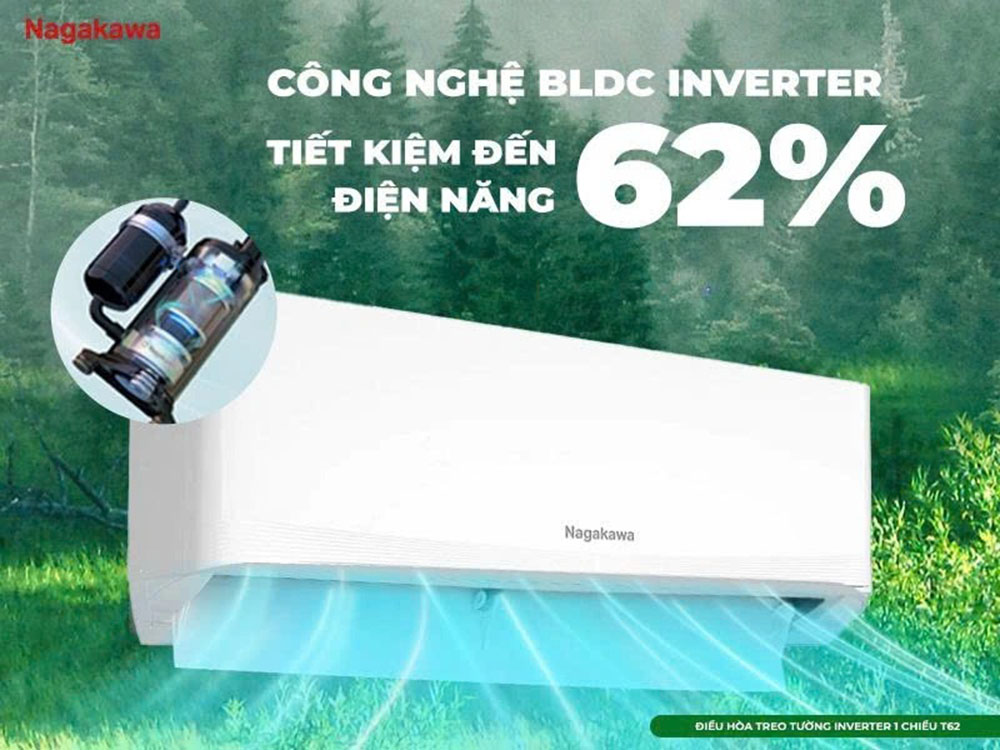 Máy Lạnh Inverter NIS-C09R2T62 giúp tối ưu điện năng tiêu thụ, nâng cao độ bền