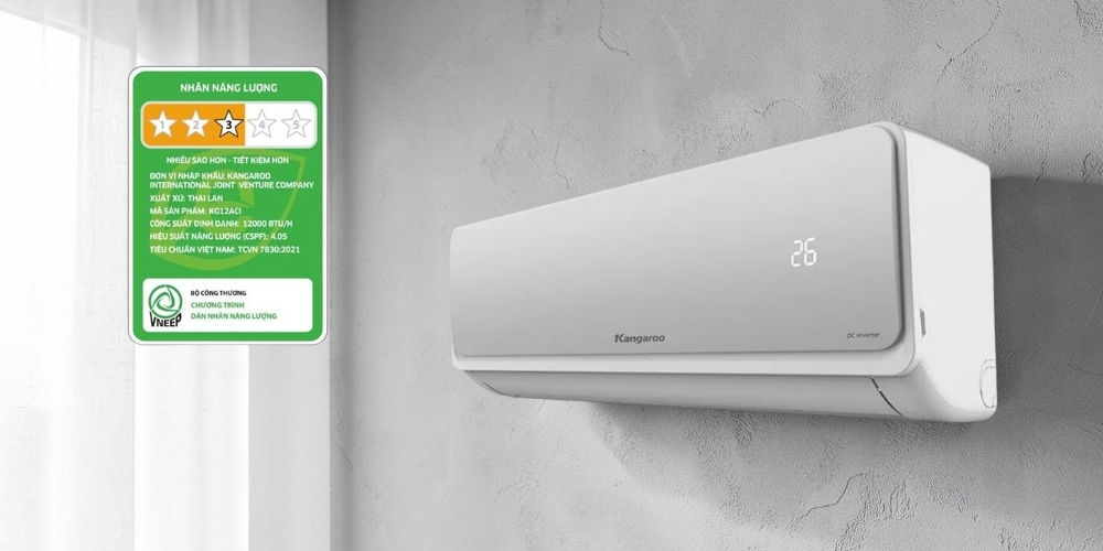Máy Lạnh Kangaroo Inverter KG12ACI tối ưu điện năng, duy trì nhiệt độ ổn định