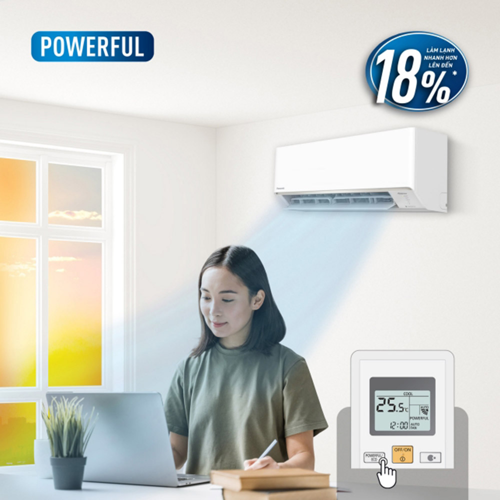 Máy Lạnh Panasonic 2 Hp CU/CS-YZ18AKH-8 làm lạnh nhanh tức thì