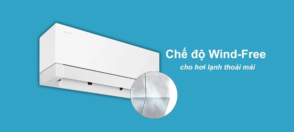 Máy Lạnh Samsung Wind-Free AR70H10D1BWNSV lan tỏa hơi lạnh dễ chịu, không buốt lạnh