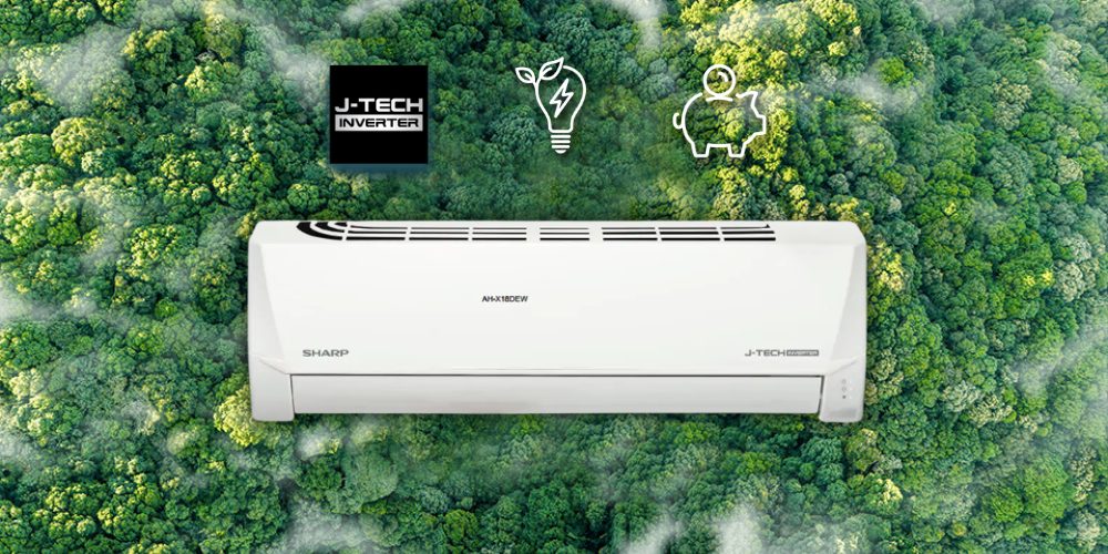 Máy Lạnh Sharp Inverter AH-X18DEW tiết kiệm điện, vận hành ổn định