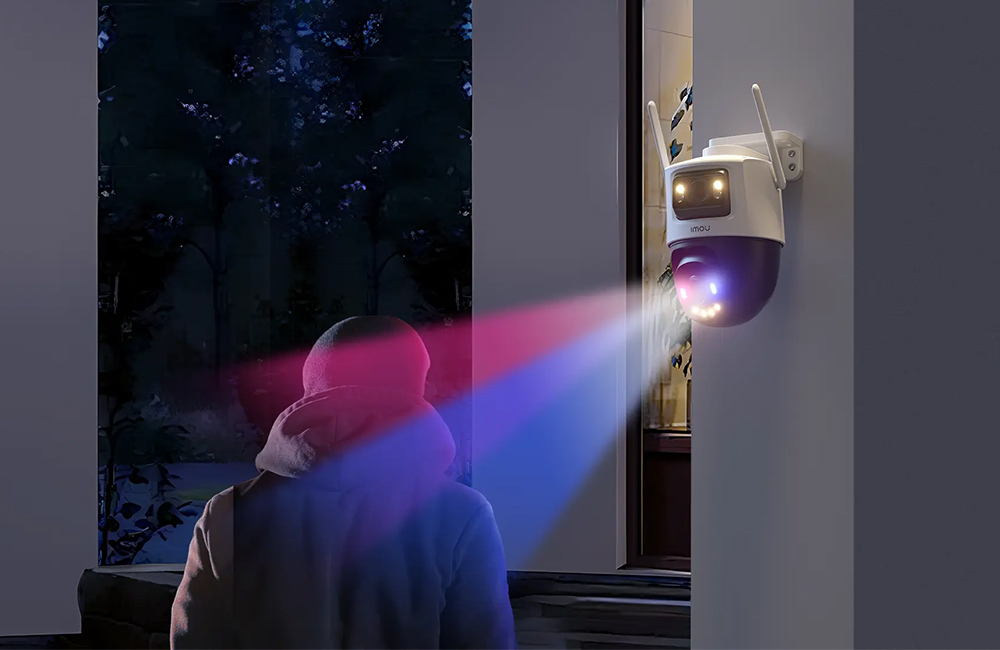 Cảnh báo chủ động bằng còi và đèn Camera IP ngoài trời 6MP Imou IPC-S7XEP-6M0WED