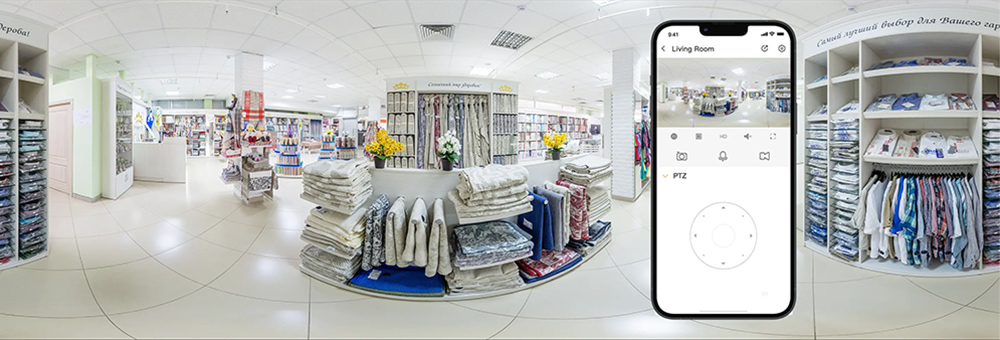 Góc quan sát rộng, khả năng xoay ngang 355° và quét dọc 50°