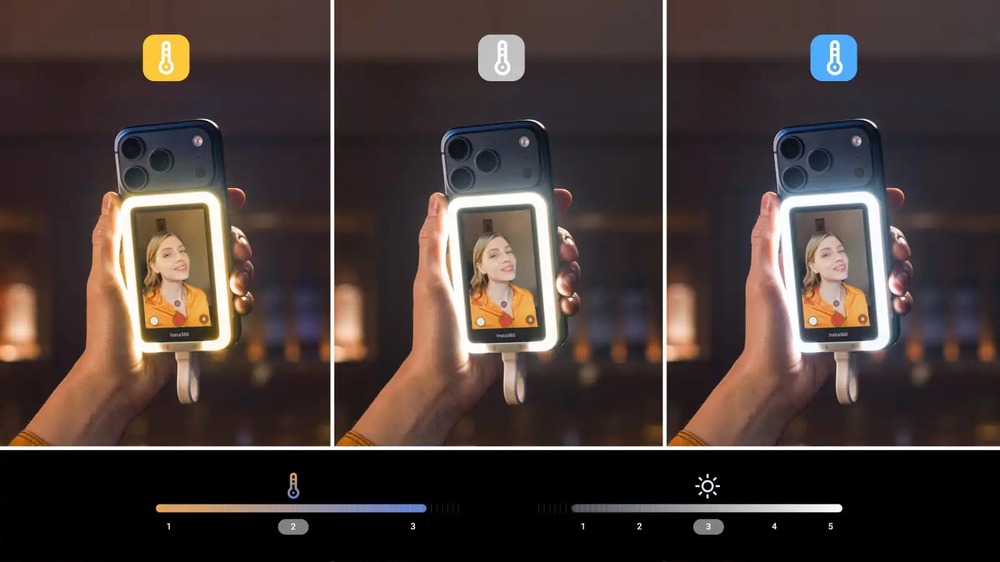 Tích hợp màn hình selfie có đèn LED