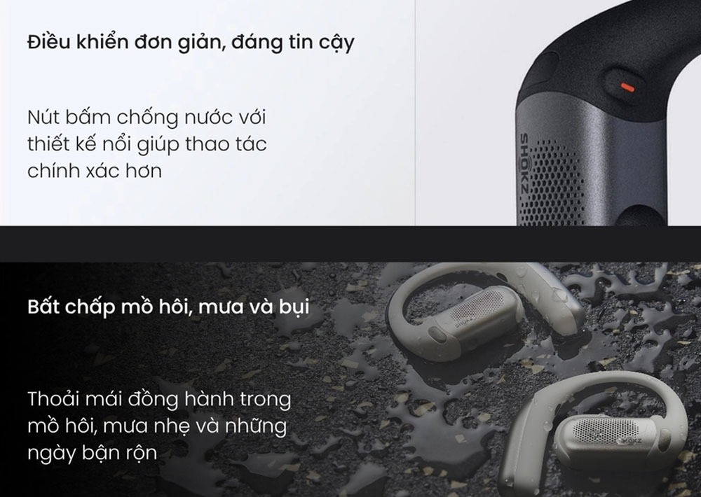 OpenFit Pro T010 trang bị chuẩn kháng nước IP55