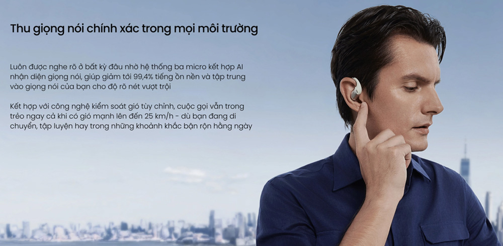 OpenFit Pro T010 hỗ trợ kiểm soát tiếng gió tùy chỉnh