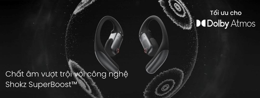 Công nghệ Shokz SuperBoost mang đến chất âm sống động