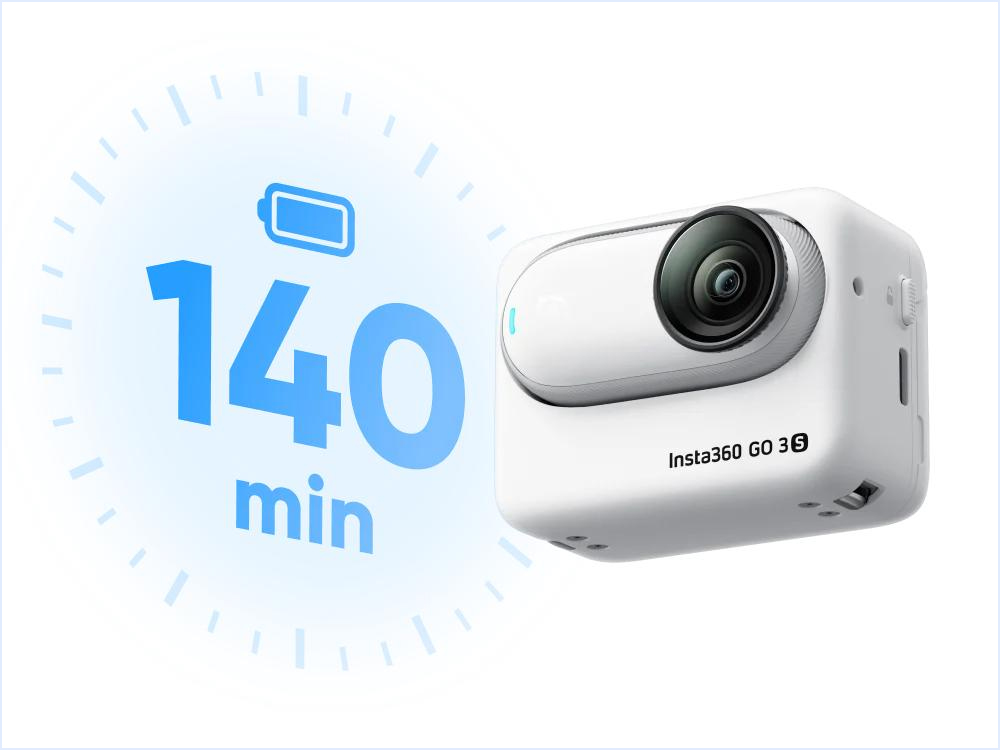 Thời lượng pin Camera hành động Insta360 GO 3S Standard Edition 128G