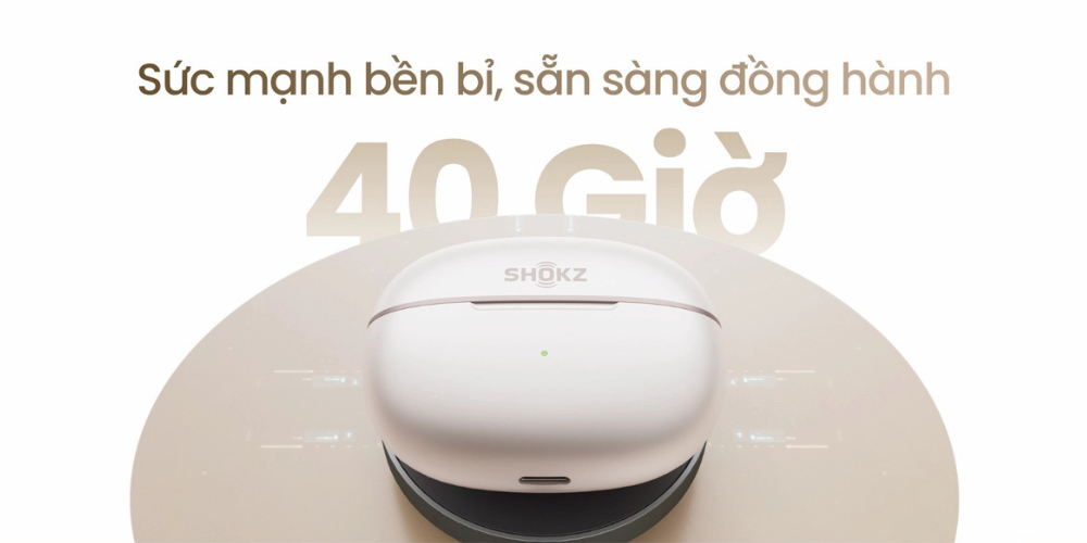 Thời lượng sử dụng Shokz OpenDots 2