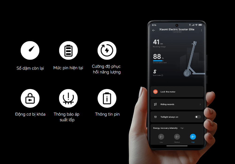 Xiaomi Electric Scooter Elite trên Xiaomi Home