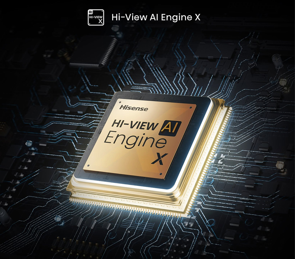 Bộ xử lý Hi-View AI Engine X Tivi Hisense MiniLED RGB 4K 116 Inch 116UX