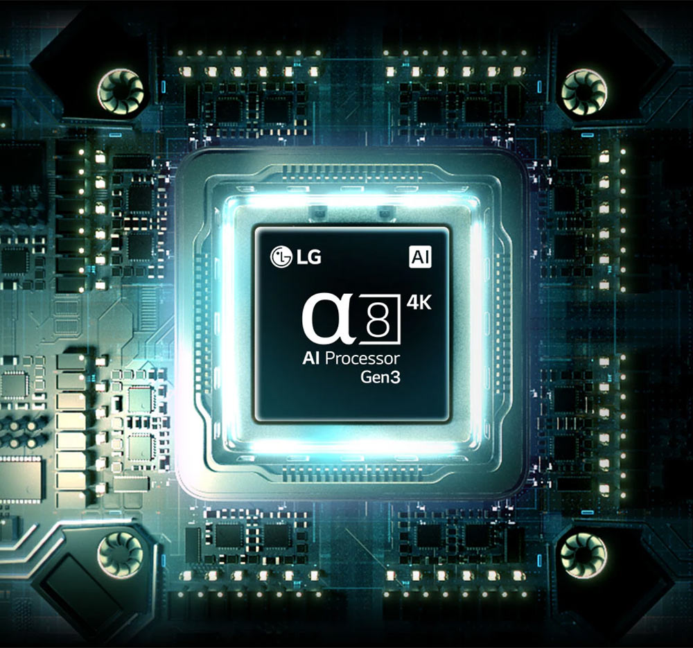 Bộ xử lý α8 AI 4K Gen3 tối ưu trải nghiệm với AI