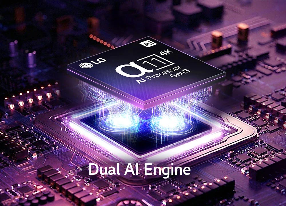 Bộ xử lý α11 AI 4K Gen3 Tivi LG OLED AI 4K 83 Inch OLED83C6PSA