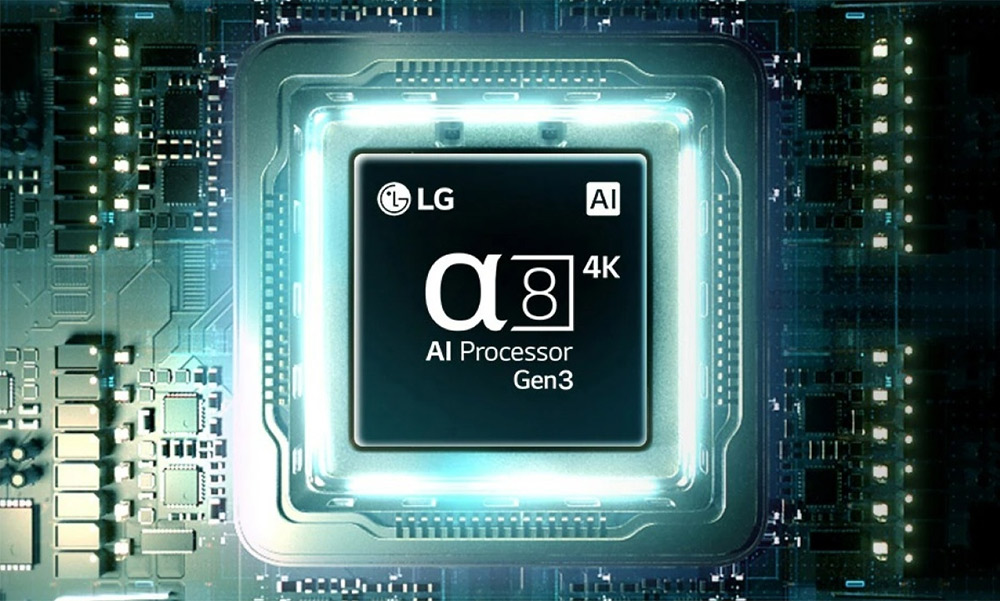 Bộ xử lý AI α8 4K Gen3 tối ưu hình ảnh và âm thanh thông minh