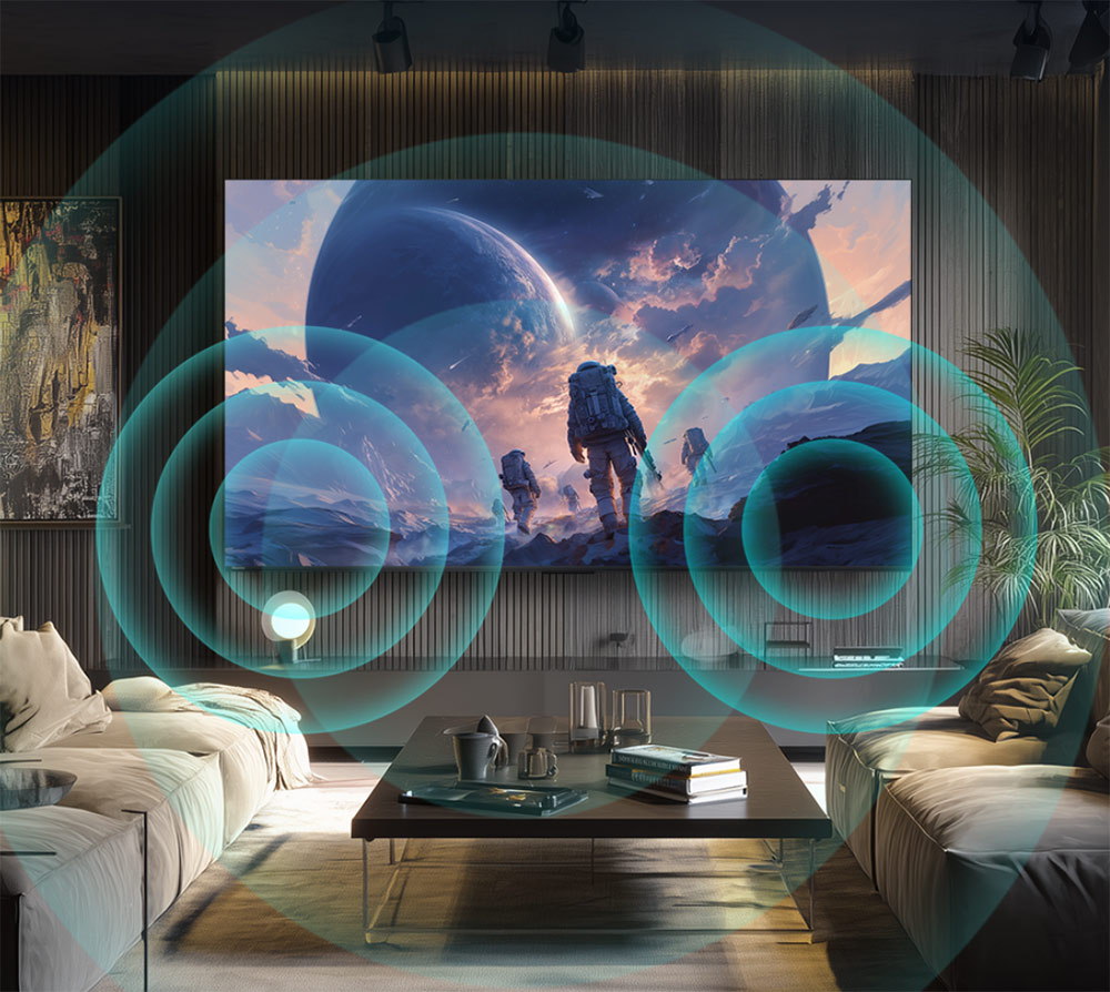 Dolby Atmos và hệ thống loa bass Tivi Hisense ULED MiniLED 4K 55 Inch 55U6S