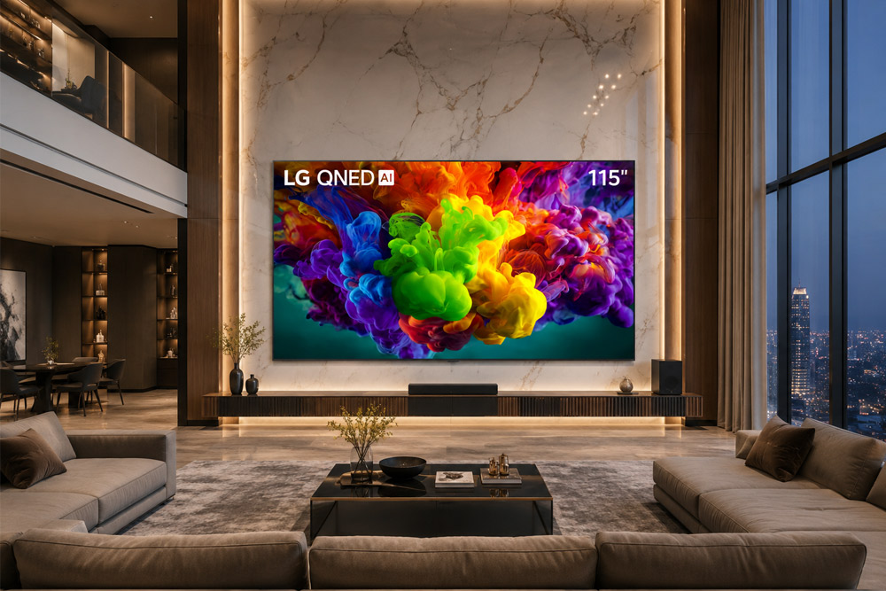 Màn hình cực lớn 115 inch mở rộng không gian giải trí