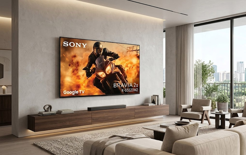 Thiết kế Flush Surface tinh tế Tivi Sony 4K 65 Inch BRAVIA 2 II K-65S20M