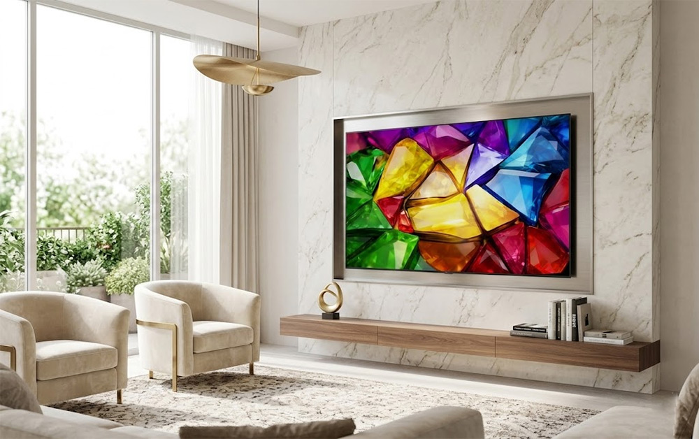 Thiết kế sang trọng Tivi LG Micro RGB 4K 75 Inch 75MRGB86BSA
