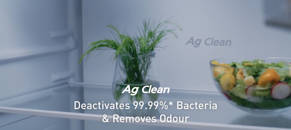 Công nghệ Ag Clean giúp loại bỏ vi khuẩn và mùi hôi trong tủ lạnh