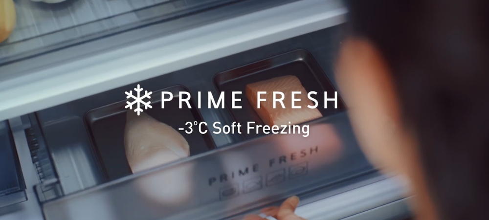 Ngăn đông mềm -3°C giữ thịt cá tươi ngon