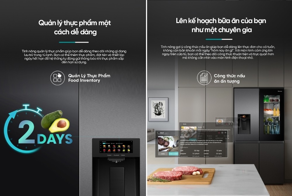 Quản lý thực phẩm Food Inventory, công thức nấu ăn ấn tượng