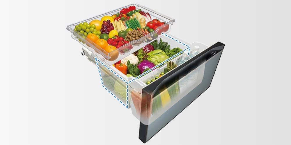 Tủ Lạnh Inverter 540 Lít R-HW540RV XK giúp rau quả tươi ngon và mọng nước