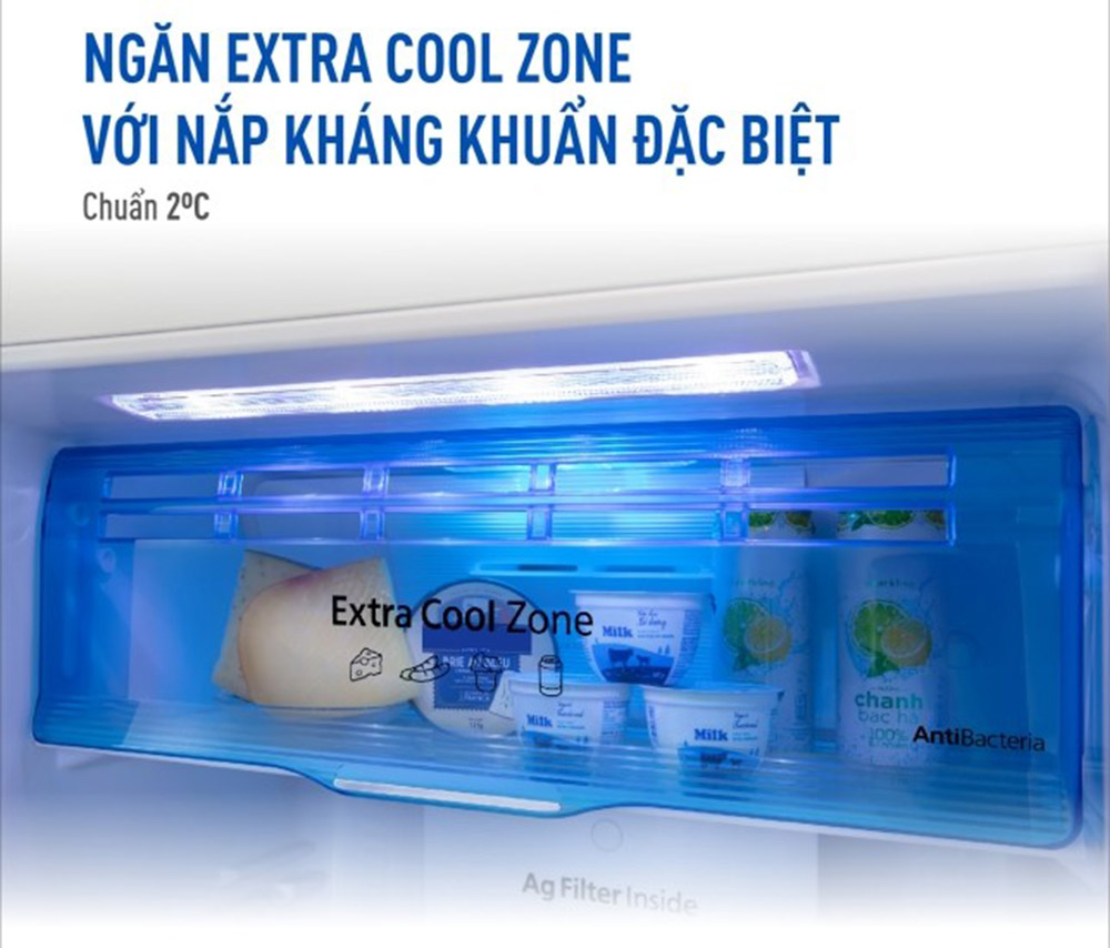 Tủ Lạnh Panasonic 234 Lít NR-TV261BPKV bảo quản đồ uống và thực phẩm tươi ngon