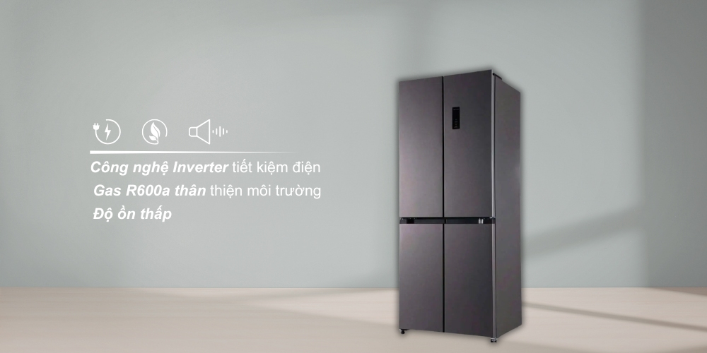 Tủ Lạnh Simplehome CQ-485WE trang bị Inverter vận hành ổn định, tối ưu điện năng