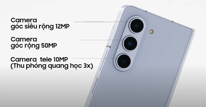 Hệ thống camera sắc nét của Galaxy Z Fold5