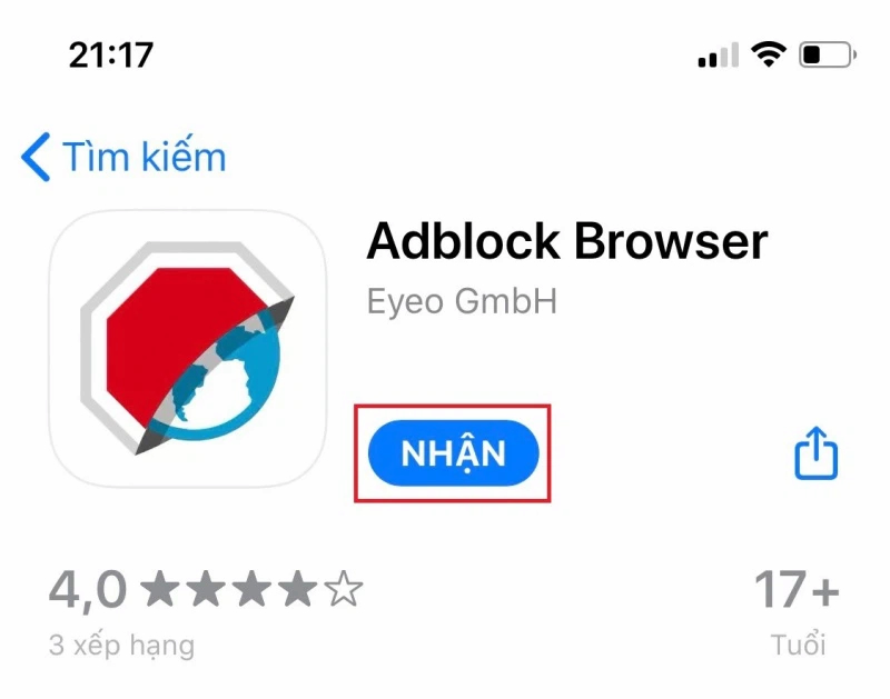 Sử dụng Adblock Browser để chặn quảng cáo Youtube trên iPhone