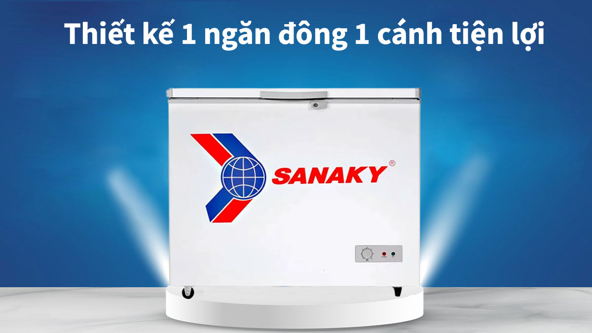Tủ đông Sanaky VH-2299HY2 có thiết kế nhỏ gọn, dễ dùng