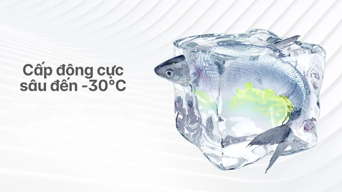 Tủ Đông Aqua 251 Lít AQF-C3501S có nhiệt độ làm lạnh sâu lý tưởng