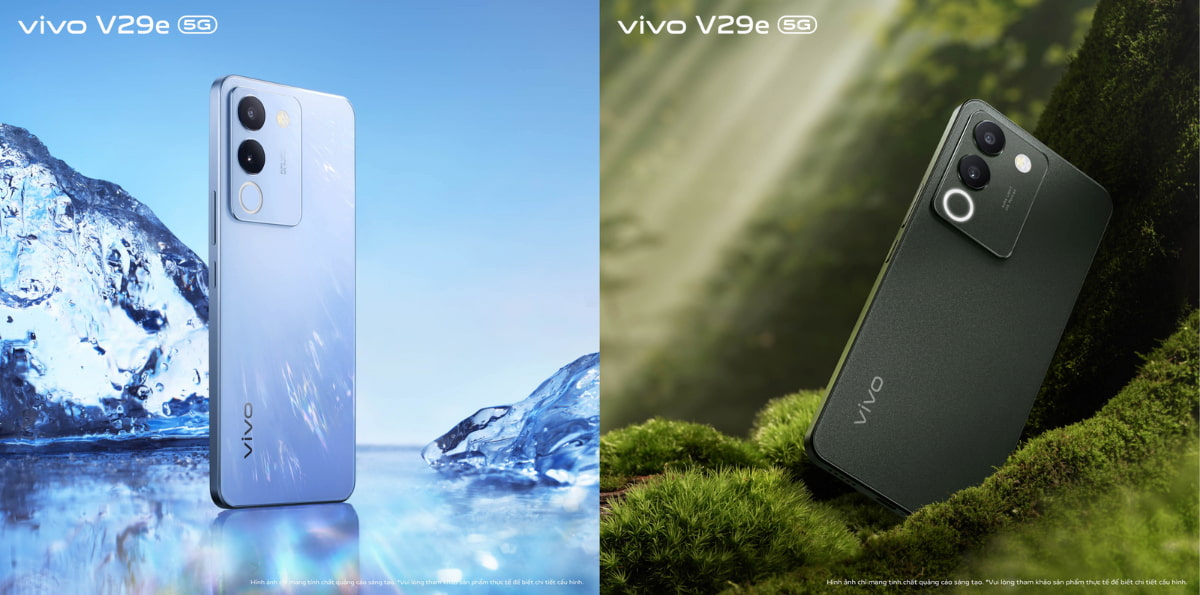 Hai phiên bản màu sắc của Vivo V29e