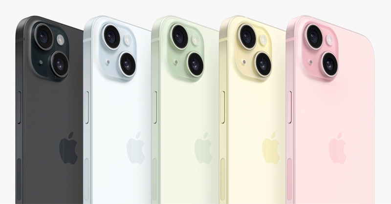 iPhone 15 Plus đem đến 5 phiên bản màu thời thượng cho người dùng 