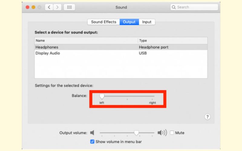 Kiểm tra cài đặt âm thanh trên Macbook