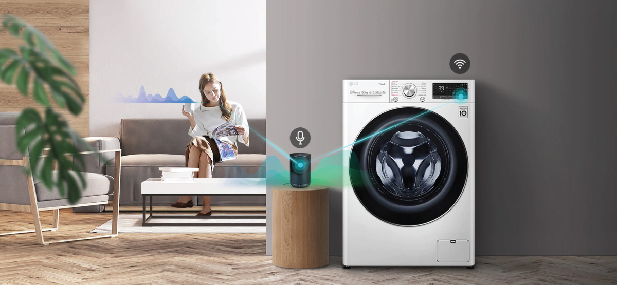 Điều khiển máy giặt LG từ xa thông qua ứng dụng LG ThinQTM