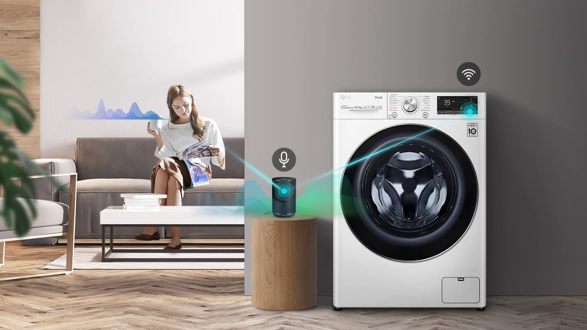 Điều khiển máy giặt từ xa thông qua ứng dụng LG ThinQ