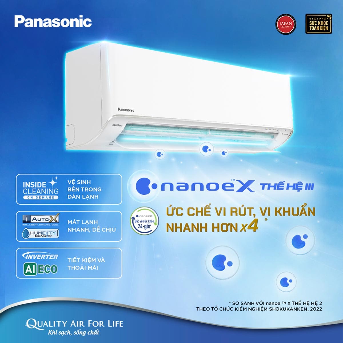 Máy lạnh Panasonic được người dùng tin tưởng lựa chọn