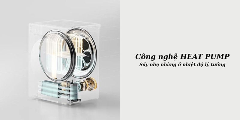 Công nghệ Heat Pump trên máy sấy quần áo Toshiba