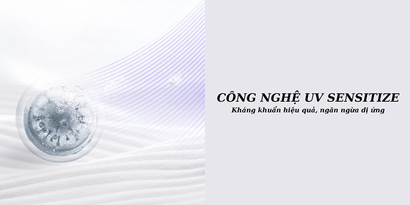 Công nghệ UV Sensitize trên máy sấy quần áo Toshiba